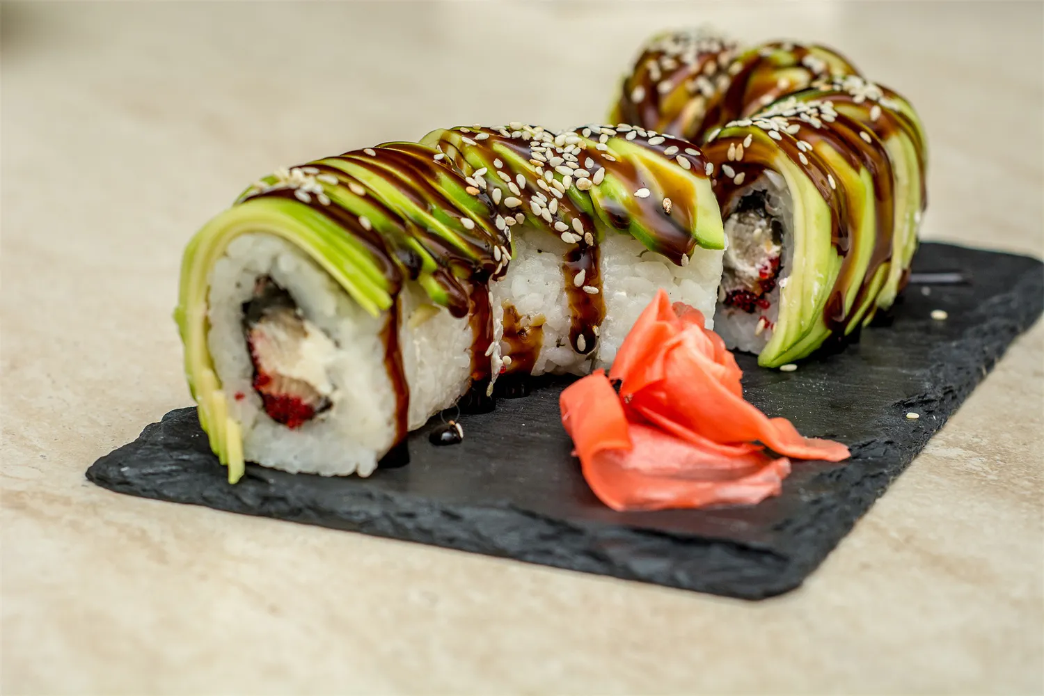 Avocado Sushi Roll at Maki Sushi Ramen, Japanese Restaurant in Oklahoma City